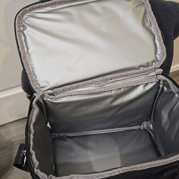 Juicy Couture Rhinestone Logo Embossed Leopord Velour Insulated Lunch Tote Bag - Picture 15 of 15